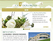 Tablet Screenshot of funerarialadolorosa.es